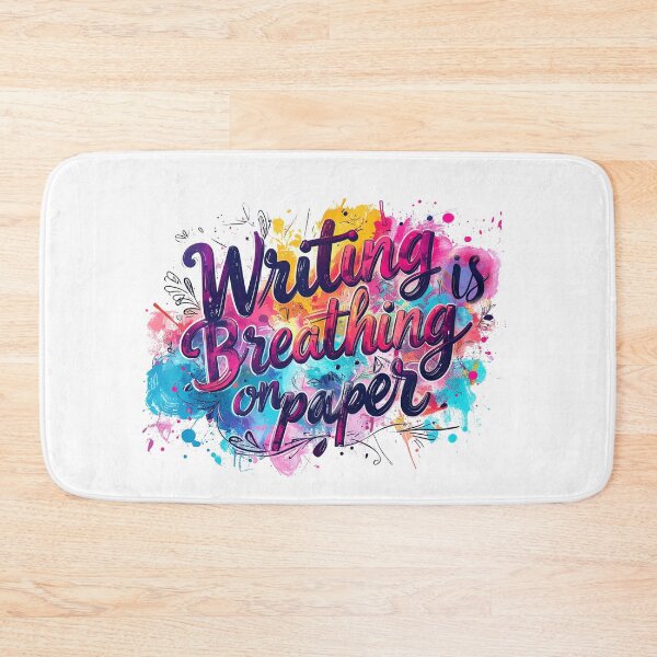 Item preview, writing is breathing on paper designed and sold by KevinGarden.