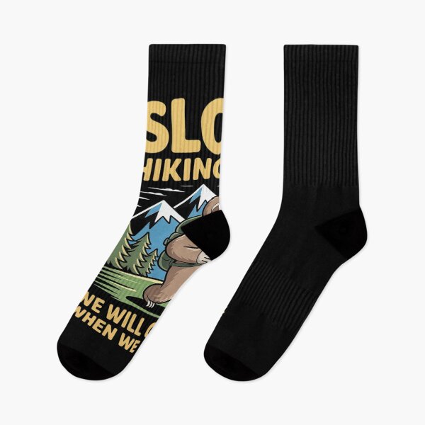 Item preview, Funny Sloth Hiking Lazy Hiker Outdoor Nature Animal Lovers designed and sold by BlackStars3Neon.