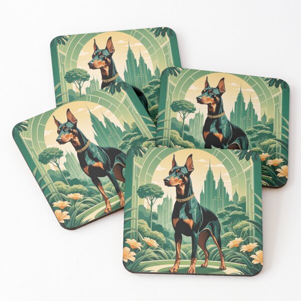Item preview, Majestic Doberman in City Garden designed and sold by Wags & Tails.