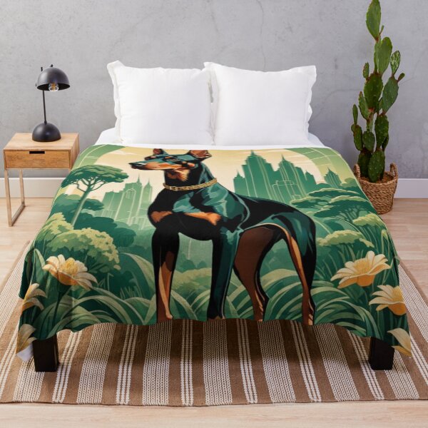 Item preview, Majestic Doberman in City Garden designed and sold by Wags & Tails.