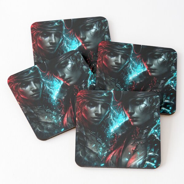 Item preview, Cursed Pirate Queens – Dark Fantasy Ghost Pirates Artwork designed and sold by Skolyak.