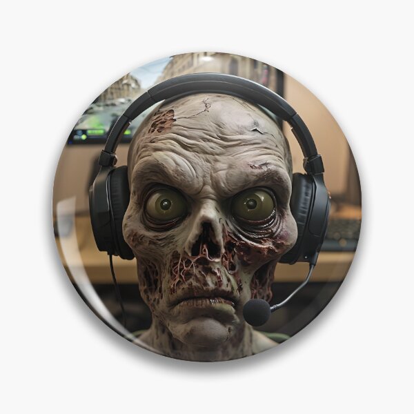 Item preview, Zombie Gamer with Headphones designed and sold by NightTimeJ.