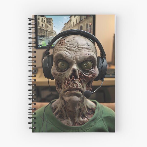 Item preview, Zombie Gamer with Headphones designed and sold by NightTimeJ.