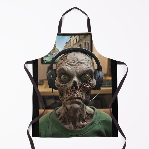 Item preview, Zombie Gamer with Headphones designed and sold by NightTimeJ.