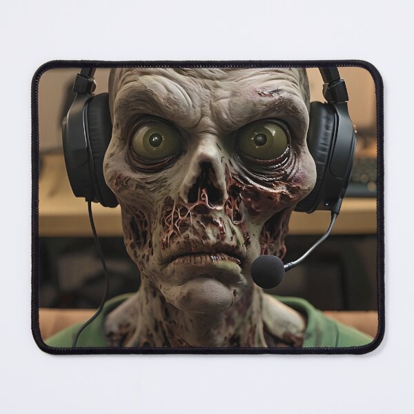 Item preview, Zombie Gamer with Headphones designed and sold by NightTimeJ.