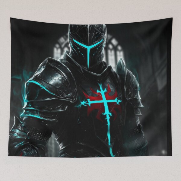 Item preview, The Cursed Crusader – Dark Gothic Knight Fantasy Art designed and sold by Skolyak.