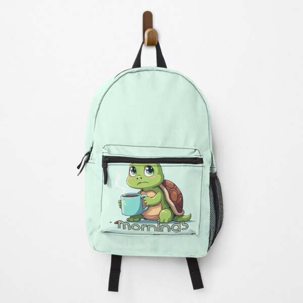 Item preview, Mornings Coffee Cute Sleepy Turtle Design designed and sold by PriyaMagic.