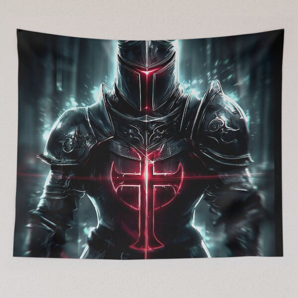 Item preview, The Blood Crusader – Dark Knight Fantasy Artwork designed and sold by Skolyak.