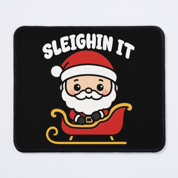 Item preview, SLEIGHIN' IT - CHRISTMAS SANTA CLAUS designed and sold by KEF Custom.