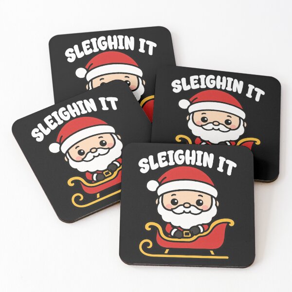 Item preview, SLEIGHIN' IT - CHRISTMAS SANTA CLAUS designed and sold by KEF Custom.