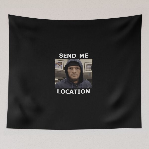 Item preview, Khabib Nurmagomedov Ufc 'Send Me Location' designed and sold by FilomenaHarber.