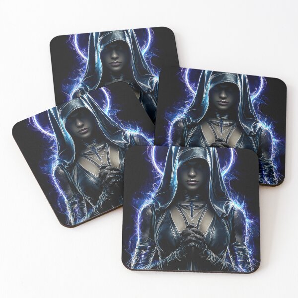 Item preview, The Oracle of Light – Mystical Fantasy Priestess Artwork designed and sold by Skolyak.
