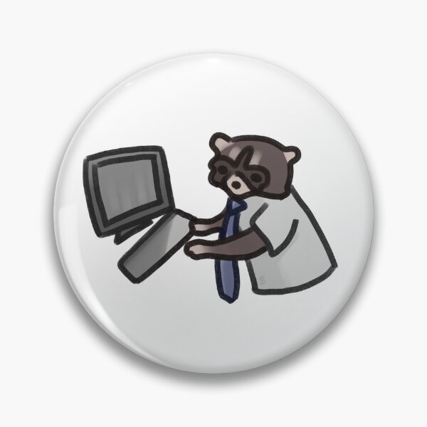 Item preview, Raccoon working as a salary man designed and sold by keeksrr.