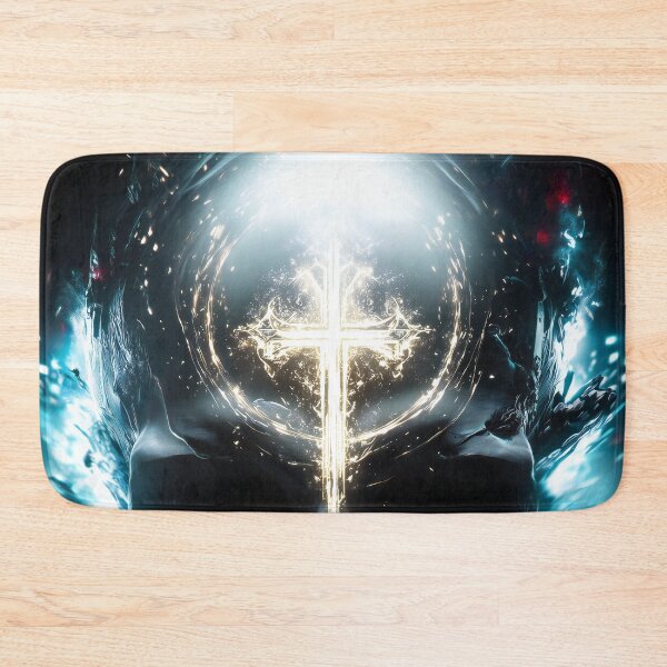 Item preview, Sanctified Skull – Gothic Cross and Divine Flame Fantasy Art designed and sold by Skolyak.