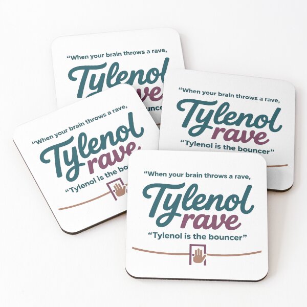 Item preview, Tylenol Rave Headache Humor Parody designed and sold by Apex Designs.