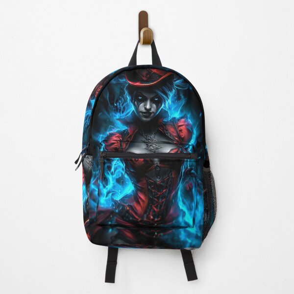 Item preview, Infernal Harlequin – Dark Carnival Sorceress Fantasy Art designed and sold by Skolyak.