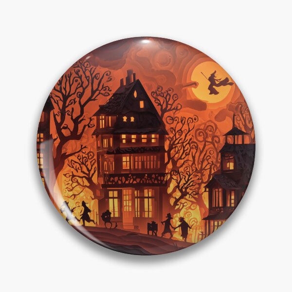 Item preview, Witching Hour in the Paper Village designed and sold by ArgentoArt.