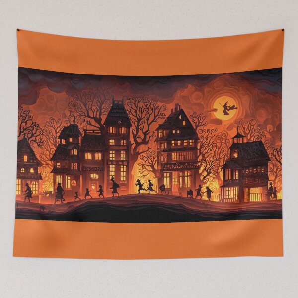 Item preview, Witching Hour in the Paper Village designed and sold by ArgentoArt.
