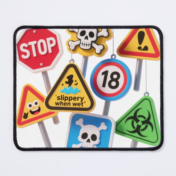 Item preview, Colorful warning signs and danger symbols designed and sold by tounm.