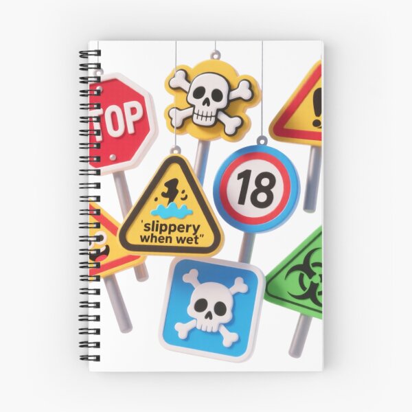Item preview, Colorful warning signs and danger symbols designed and sold by tounm.