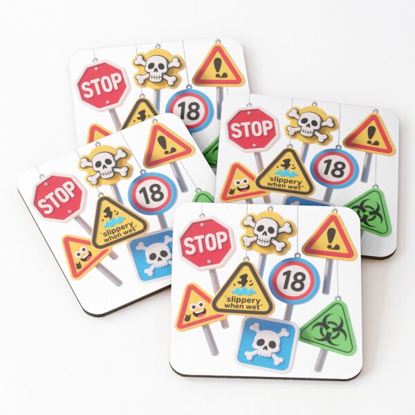Item preview, Colorful warning signs and danger symbols designed and sold by tounm.