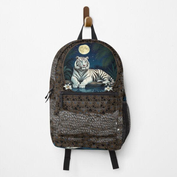 Item preview, Mystical White Tiger Under the Moon designed and sold by Gulf-Studio.
