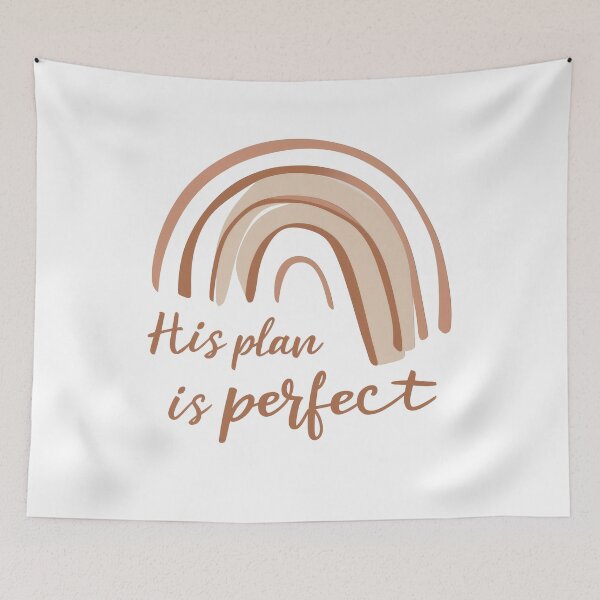 Item preview, His Plan Is Perfect Christian Boho Rainbow designed and sold by NickJenkins21.