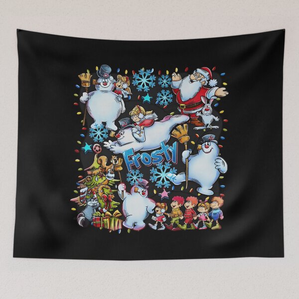 Item preview, snowman vintage comedy xmas winter cute childs funny cartoon retro kid designed and sold by okojieanja.
