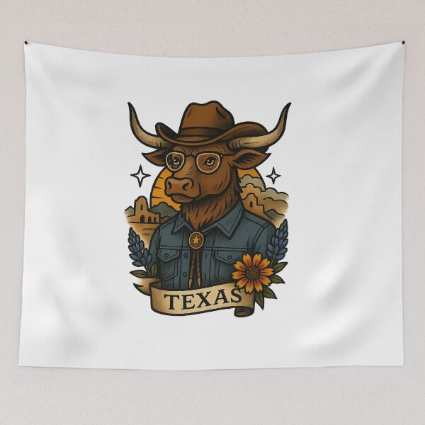Item preview, Texas Longhorn Hipster | Nifty Fifty State Series designed and sold by Zippitydodads.
