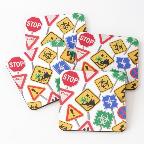 Item preview, Colorful warning signs and danger symbols designed and sold by tounm.