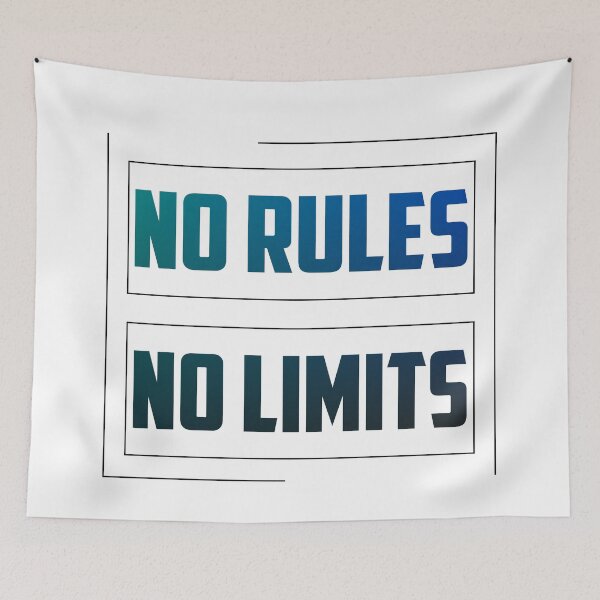 Item preview, No Rules No Limits designed and sold by TheFineShirt.