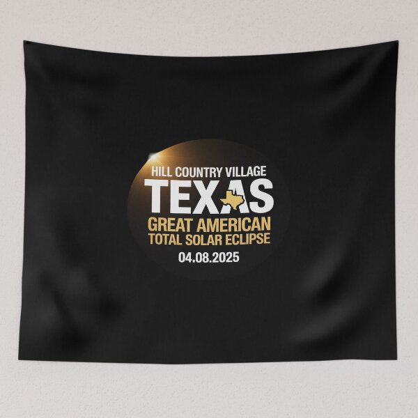Item preview, Hill Country Village, TX Texas Total Solar Eclipse 2025 designed and sold by procionartss.