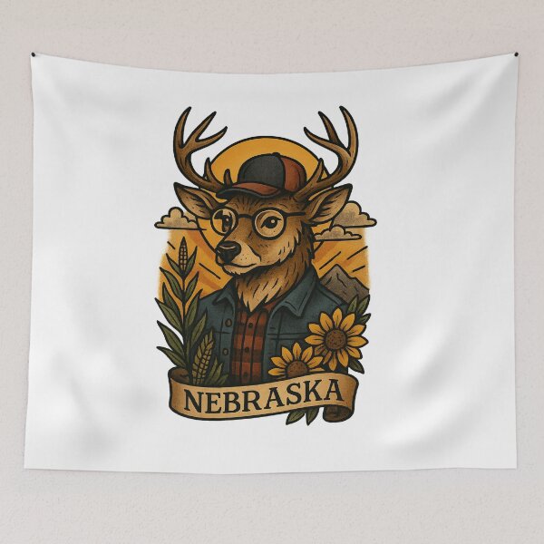 Item preview, Nebraska White-Tailed Deer | Nifty Fifty State Series designed and sold by Zippitydodads.