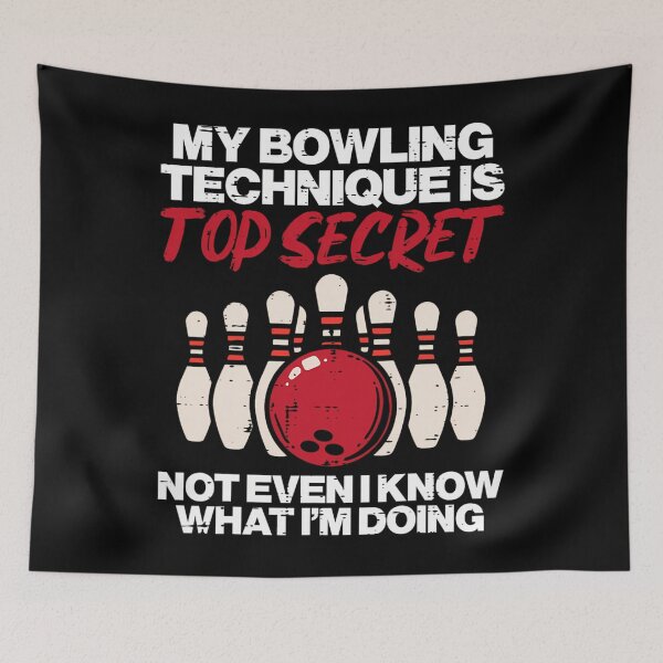 Aperçu de l'œuvre Mon secret de technique de bowling Drôle de bowler pour enfants créée et vendue par ofwupkwa94.
