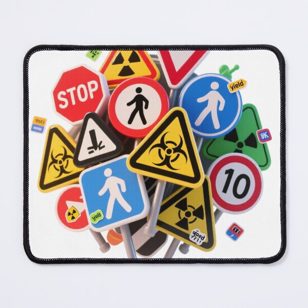 Item preview, Colorful warning signs and danger symbols designed and sold by tounm.