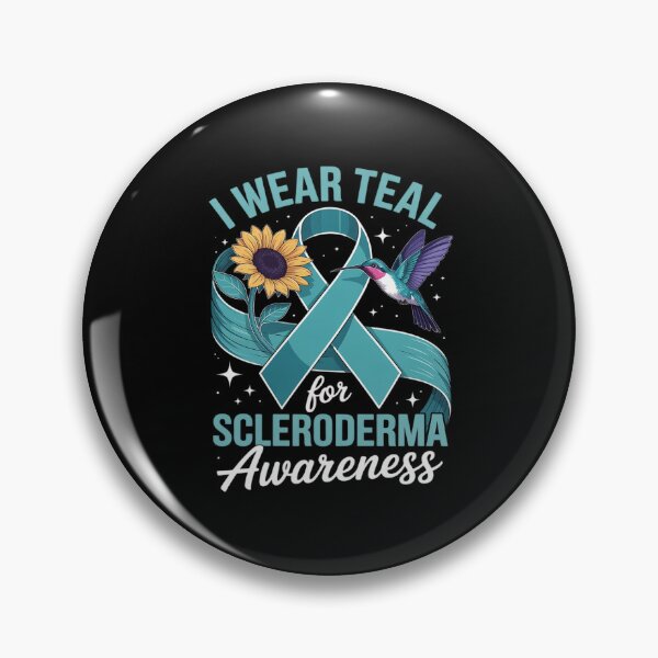 Item preview, Hummingbird Sunflower I Wear Teal For Scleroderma Awareness designed and sold by procionartss.