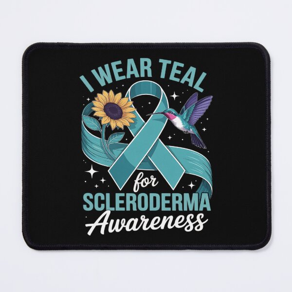 Item preview, Hummingbird Sunflower I Wear Teal For Scleroderma Awareness designed and sold by procionartss.