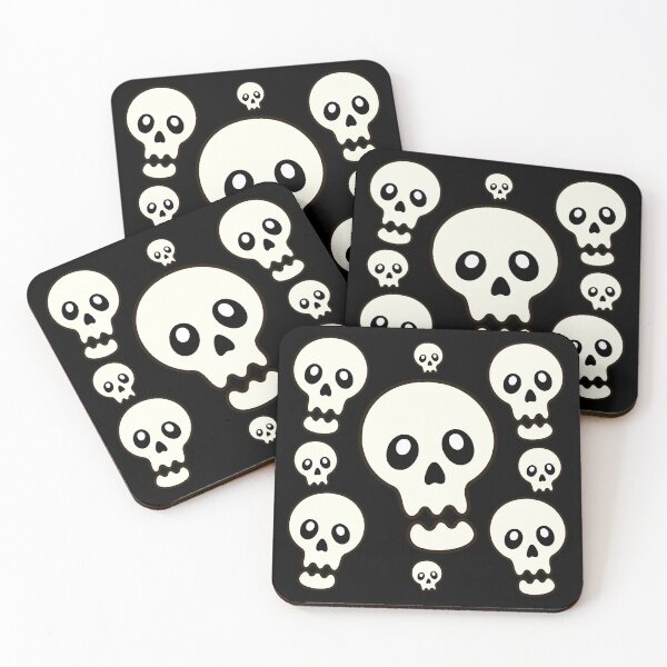 Item preview, Pack Craneo / fantasma viernes 13 Kawaii de Halloween designed and sold by DibujandoPorfa.