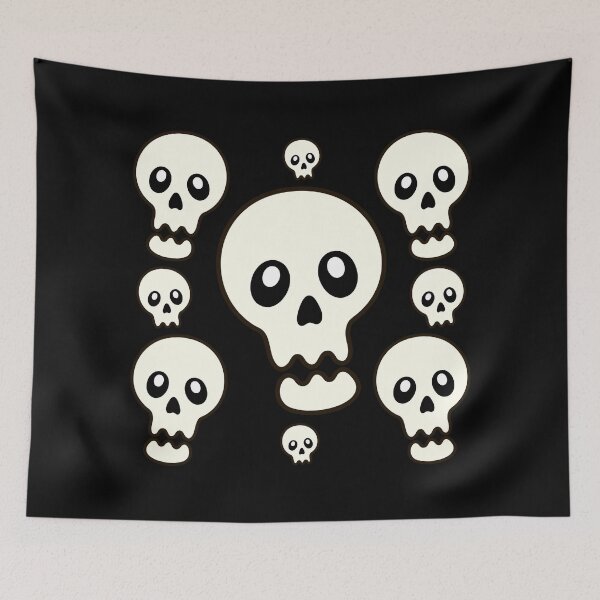 Item preview, Kawaii Halloween Friday the 13th Skull/Ghost Pack designed and sold by DibujandoPorfa.