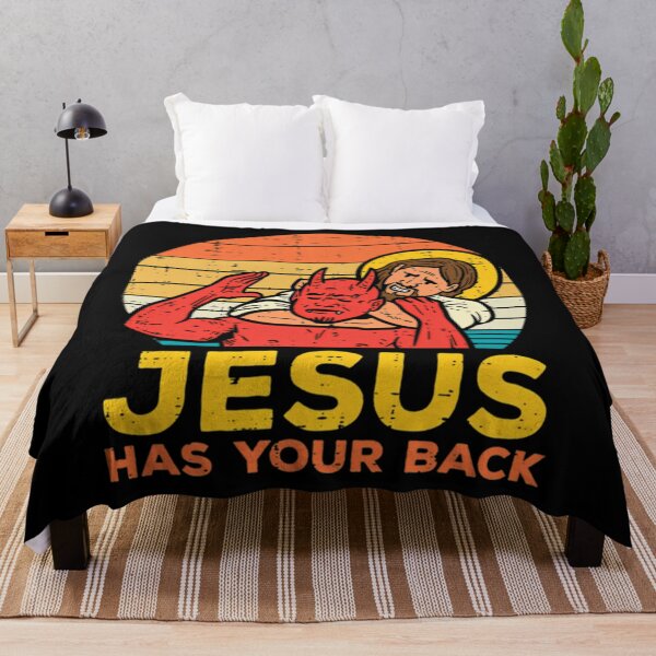 Item preview, Jesus Has Your Back Jiu Jitsu Retro Christian Men designed and sold by Maidarowns.