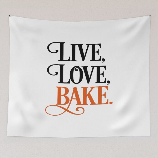 Item preview, Live, love, bake designed and sold by Vectorqueen.