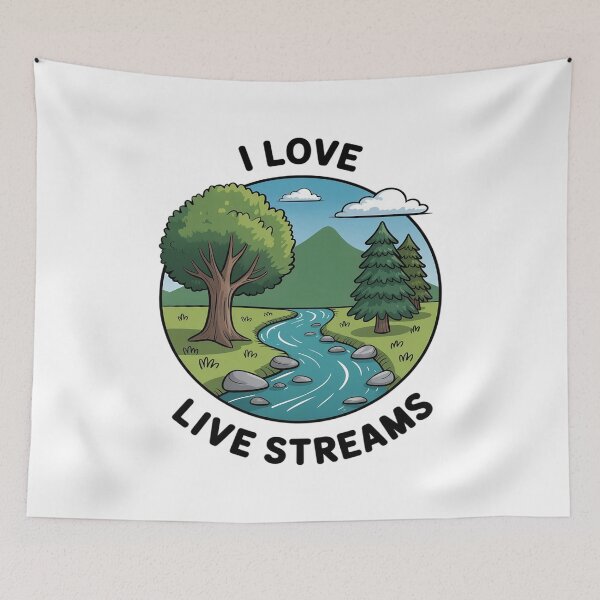 Item preview, I Love Live Streams Funny for Men Women designed and sold by itsnothatweird.