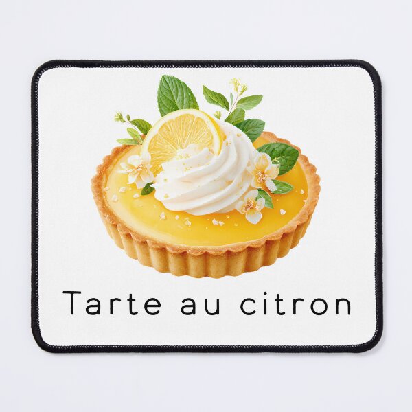 Item preview, Tarte au Citron – Classic French Lemon Tart Illustration designed and sold by BobaBunny76.