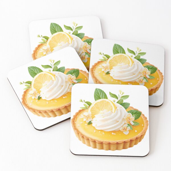 Item preview, Tarte au Citron – Classic French Lemon Tart Illustration designed and sold by BobaBunny76.