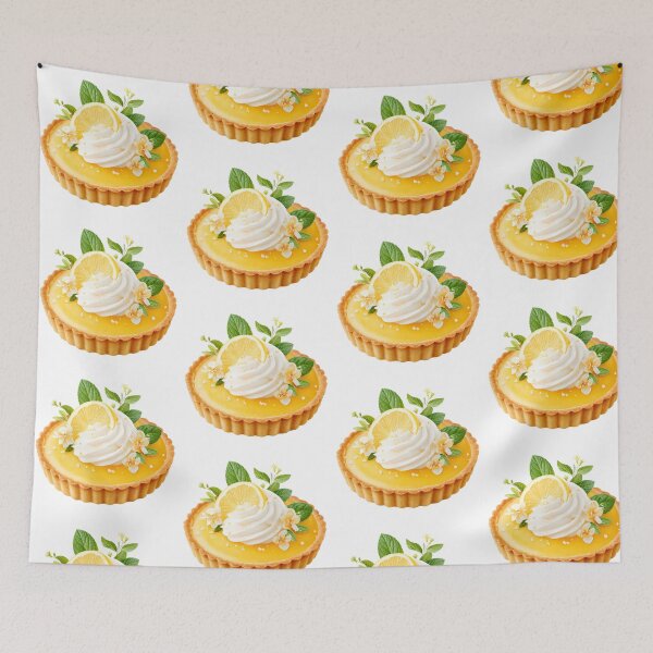 Item preview, Tarte au Citron – Classic French Lemon Tart Illustration designed and sold by BobaBunny76.