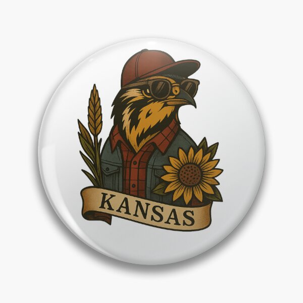 Item preview, Kansas Western Meadowlark | Nifty Fifty State Series designed and sold by Zippitydodads.