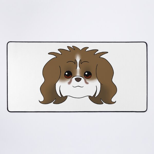 Item preview, Brown Shih Tzu White Chin White Blaze Tear Stains designed and sold by OliRoseArt.