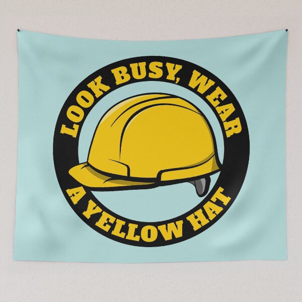 Item preview, Funny Yellow Hard Hat designed and sold by LICENSEDLEGIT.