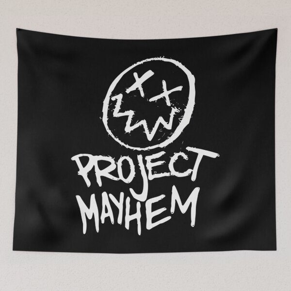 Artikelvorschau, Project Mayhem White Fight Club Tyler Durden entworfen und verkauft von AngelaGibs.
