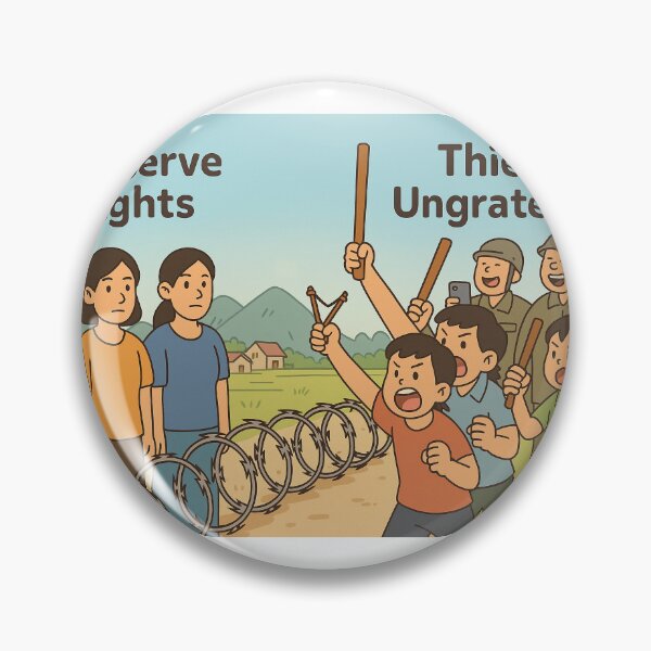 Item preview, Border Divide: Preserve Rights vs Incitement designed and sold by LaiThaiPatterns.
